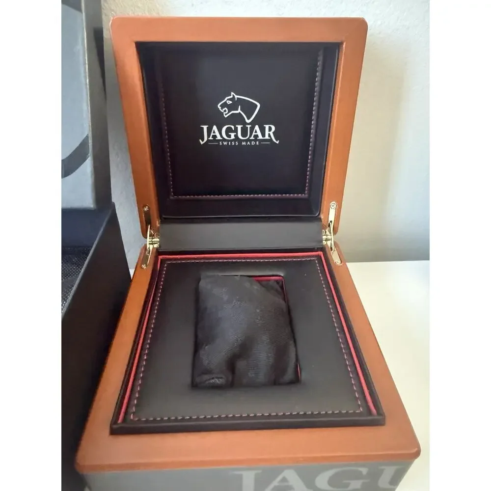 Jaguar Watch Box Set Swiss Made Inner Outer Case w Booklet